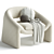 Elegant Armchair Kastaninbaum S975455 3D model small image 4