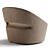 Sleek Minimalist Astra Lounge Chair 3D model small image 3