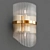 Elegant Gold Tube Wall Lamp 3D model small image 2