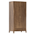 Paris Chic Two-Door Wardrobe 3D model small image 3