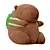 Capibara Plush Toy for Decor 3D model small image 1