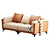 Luxury All-Leather Sofa Model 3D model small image 7