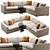 Lakeview Upholstered Corner Sectional Sofa 3D model small image 4