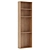 Sleek Oak Shelf Display 3D model small image 2