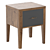 Paris Chic Bedside Table with Drawer 3D model small image 5