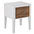 Paris Chic Bedside Table with Drawer 3D model small image 6