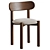 Nebai Chair: Solid & Soft Back 3D model small image 1