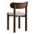 Nebai Chair: Solid & Soft Back 3D model small image 4