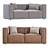 Modern Remi 2-Piece Sofa 3D model small image 2