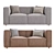 Modern Remi 2-Piece Sofa 3D model small image 3