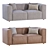 Modern Remi 2-Piece Sofa 3D model small image 4