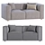 Modern Remi 2-Piece Sofa 3D model small image 5