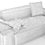 Elegant AMURA Davis Sofa 3D model small image 5