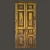 Vintage Old Door 3D Model 3D model small image 5