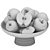 Modern White Bowl Apples Rendered 3D model small image 4