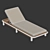 Seamless Textured 3D Sun Lounger 3D model small image 5