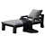 Modern Outdoor Sun Lounger Kave 3D model small image 2