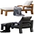 Modern Outdoor Sun Lounger Kave 3D model small image 4