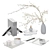 Flowering Branch Decor Set 3D model small image 1