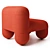 Sleek Designer Low Chair_HERE 3D model small image 8