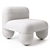 Sleek Designer Low Chair_HERE 3D model small image 10