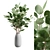 Elegant Eucalyptus Vase Bouquet 3D model small image 1