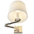 Adjustable Brass Swing-Arm Sconce 3D model small image 5