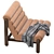 Sleek Magira Armchair, Modern Design 3D model small image 5