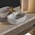 Premium Bathroom Furniture Set 3D model small image 3