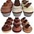 Mini Chocolate Delights Set 3D model small image 4