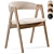 Dublin Chair: Modern Natural Wood 3D model small image 1