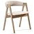 Dublin Chair: Modern Natural Wood 3D model small image 3