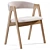 Dublin Chair: Modern Natural Wood 3D model small image 4