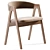 Dublin Chair: Modern Natural Wood 3D model small image 5