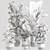 Modern Indoor Plant Decor Set 3D model small image 5