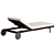 Sophisticated Allure Sun Lounger 3D model small image 2