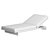 Luxury Comfort Aluminum Sun Lounger 3D model small image 3