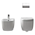 Duravit Aurena Collection Wall-Hung Set 3D model small image 6