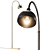 Romana Aged Gold Bronze Floor Lamp 3D model small image 1