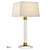 Crystal Elegance Brass Trimmed Lamp 3D model small image 1