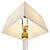 Crystal Elegance Brass Trimmed Lamp 3D model small image 3