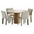 Elegant Modern Dining Set 3D model small image 1