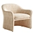 Chic Olga Occasional Chair 3D model small image 2