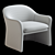 Chic Olga Occasional Chair 3D model small image 6