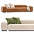 Sleek Klaster Modular Sofa Set 3D model small image 5