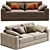 Bultex Cecilia Polyester Sofa Bed 3D model small image 3