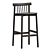 Modern Minimalist Pind Bar Stool 3D model small image 2