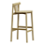 Modern Minimalist Pind Bar Stool 3D model small image 3