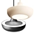 Sleek Saturn Pendant Light 3D model small image 2