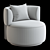 Modern Swivel Armchair Design 3D model small image 4